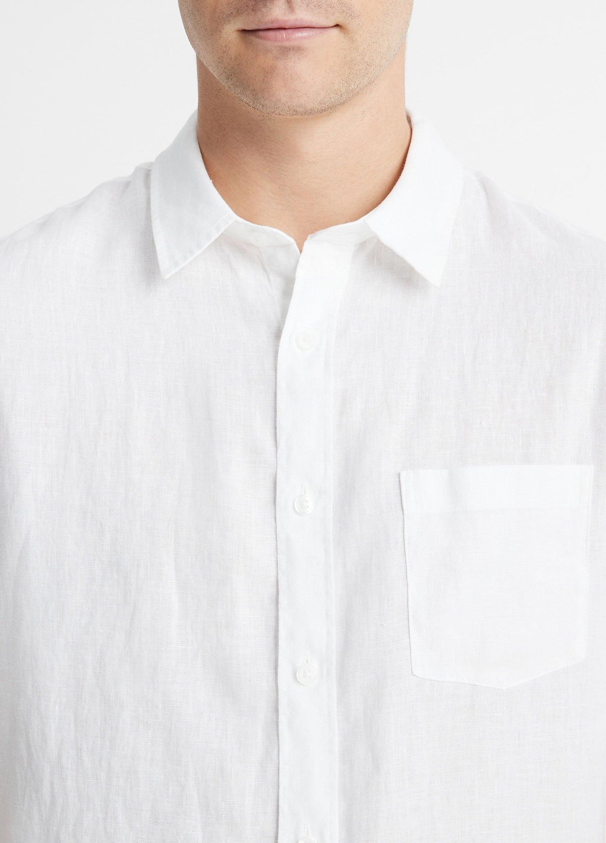 Linen Short-Sleeve Shirt - US 8917
