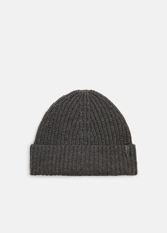 Cashmere Shaker-Stitch Beanie - US 8152