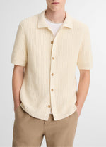 Cotton Crochet Button-Front Shirt - US 2975