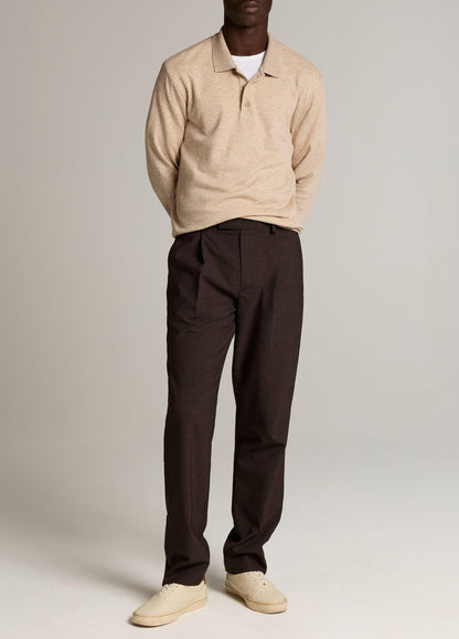 Heathered Double-Face Cotton-Blend Polo Shirt - US 6069