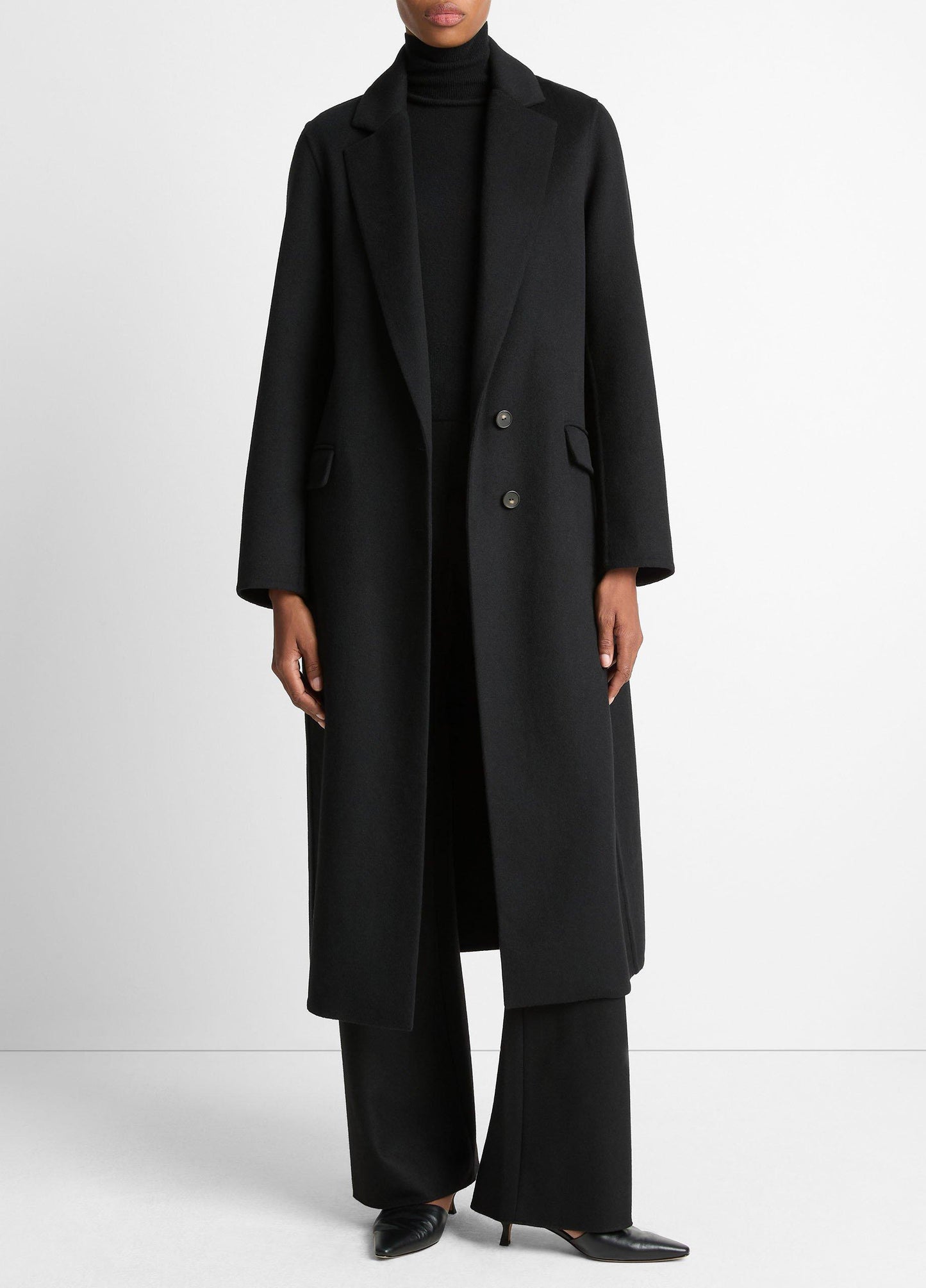 Wool-Blend Single-Breasted Coat - US 2472