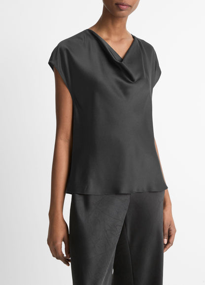 Silk Cowl-Neck Blouse - US 2335