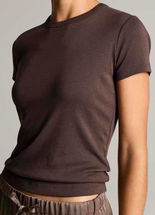 Pima Cotton-Blend '90s Shrunken T-Shirt - US 3937