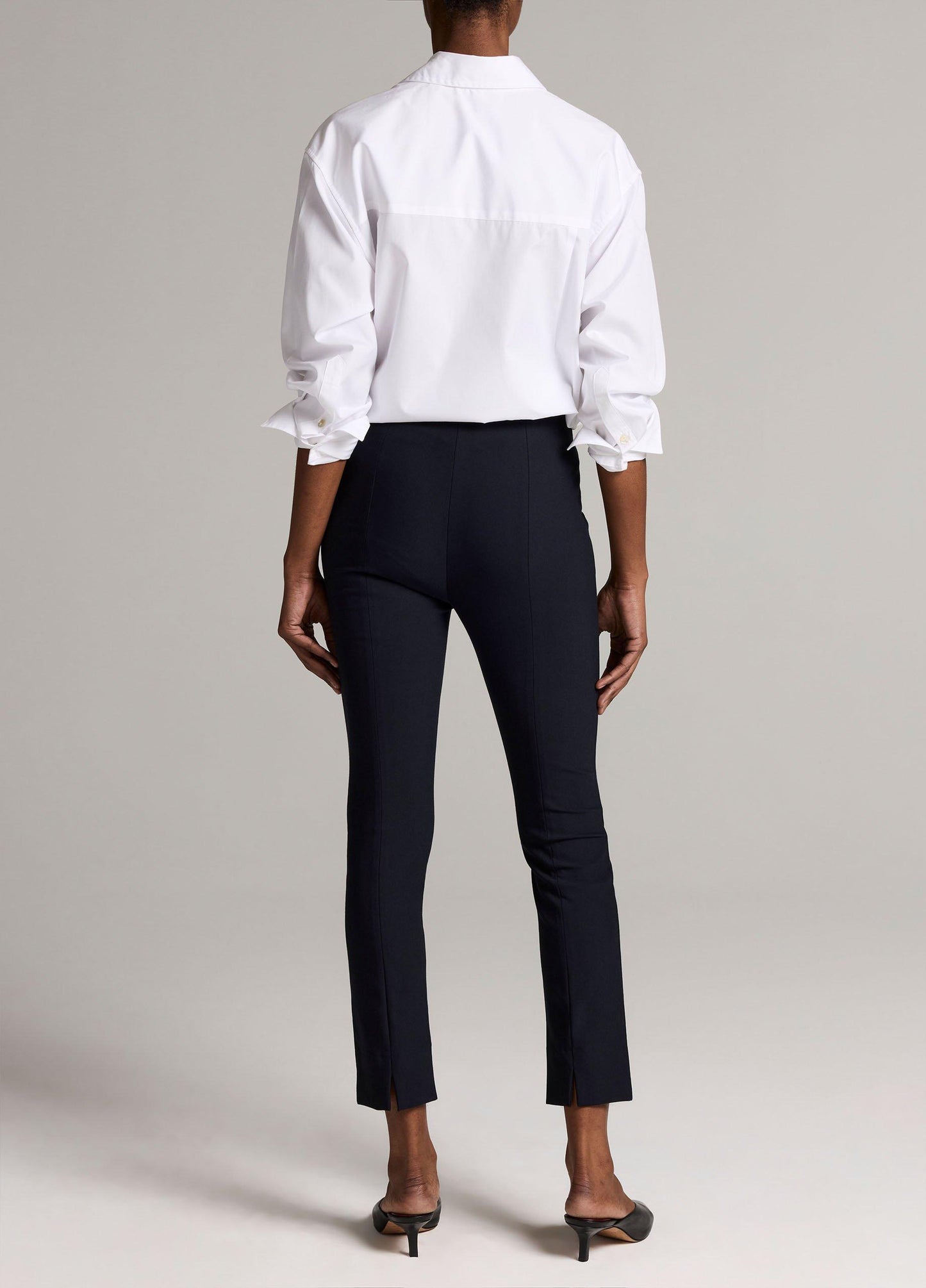 Bobbi High-Rise Stitch-Seam Ponte Legging - US 1899