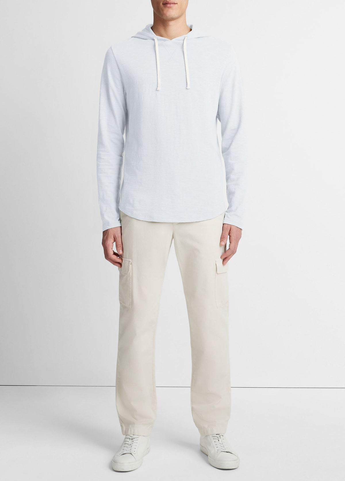 Textured Cotton Hoodie - US 4896