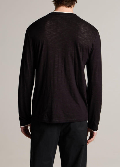 Slub Pima Cotton Double-Layer T-Shirt - US 6803