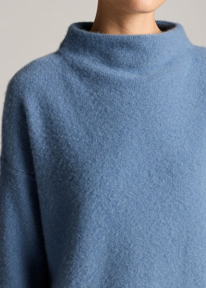 Plush Cashmere Funnel-Neck Sweater - US 3768
