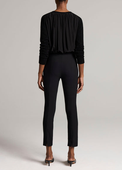 Bobbi High-Rise Stitch-Seam Ponte Legging - US 6637