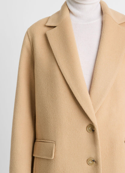 Wool-Blend Single-Breasted Coat - US 8354