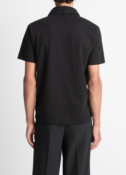 Garment Dye Cotton Polo Shirt - US 3693