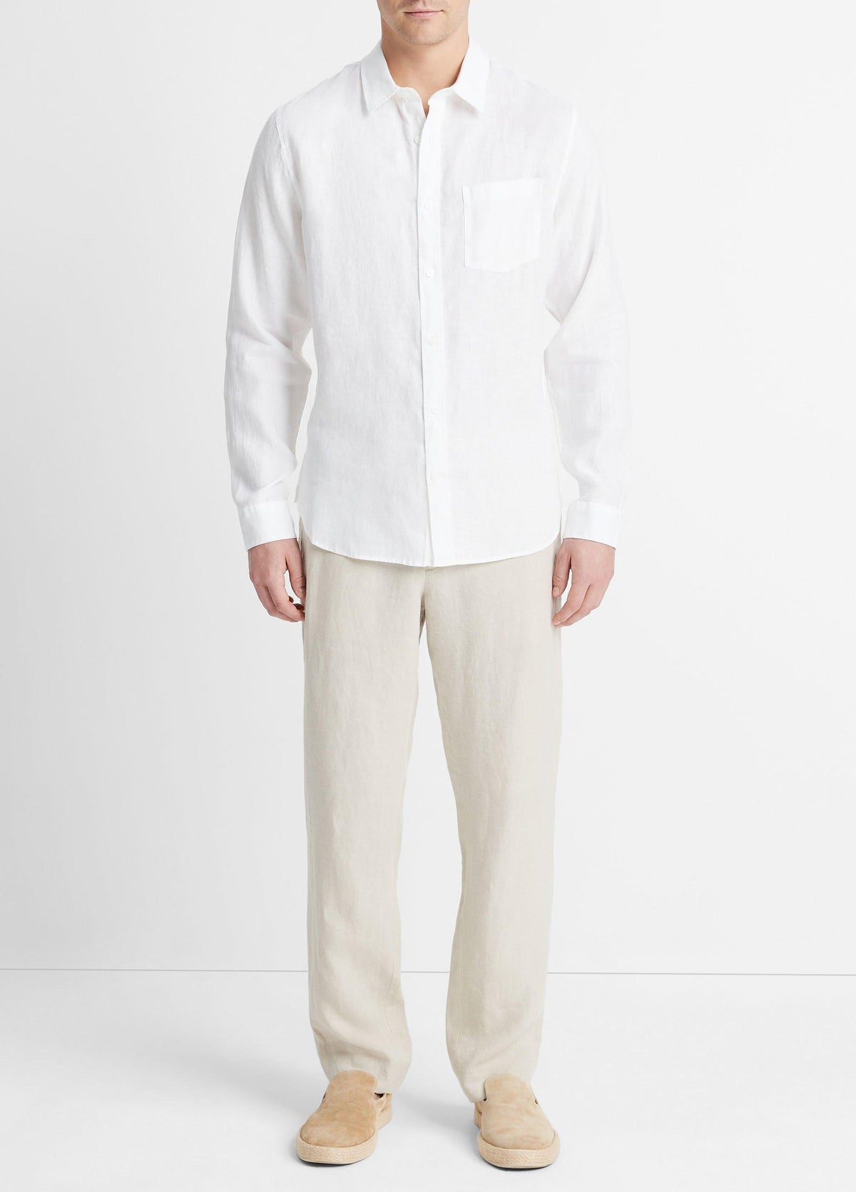 Linen Long-Sleeve Shirt - US 4249