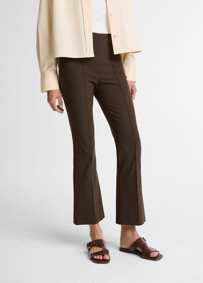 Niki Mid-Rise Pintuck Crop Flare Pant - US 6034